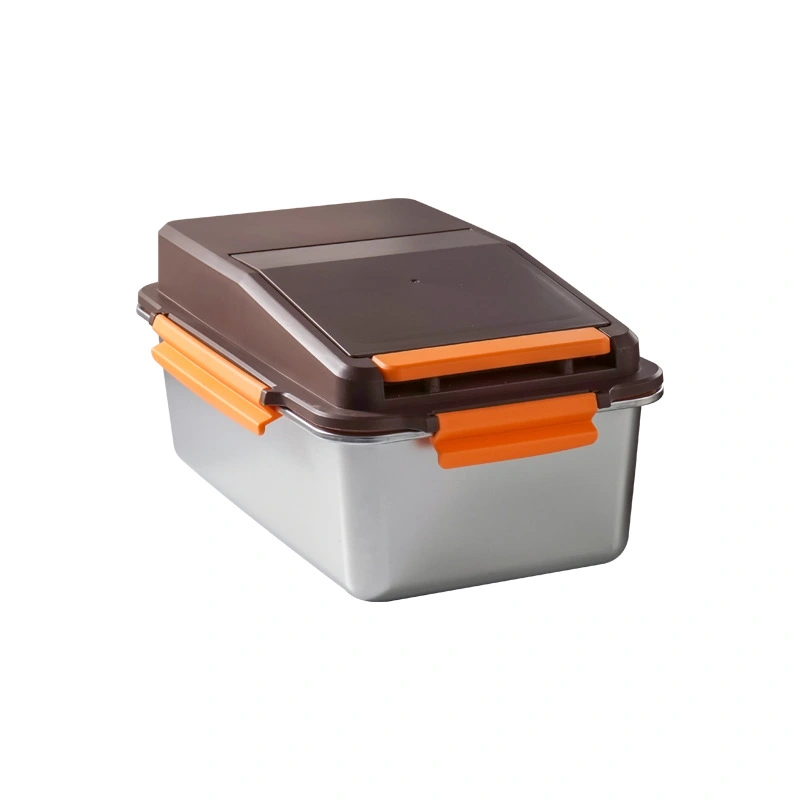 Balde de arroz selado com silicone de aço inoxidável 304 de 10kg